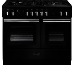 RANGEMASTER  Professional FX 100 Dual Fuel Range Cooker - Gloss Black & Chrome